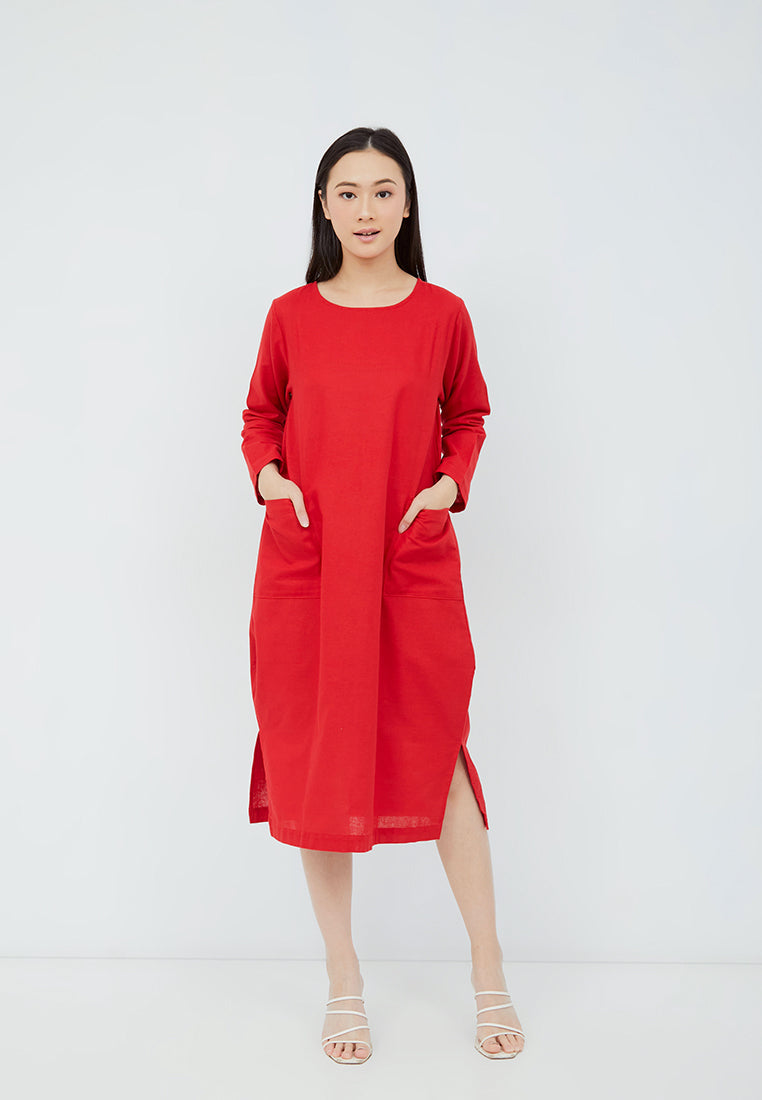 JuliaOwers Dress Linen Casual Kyoko