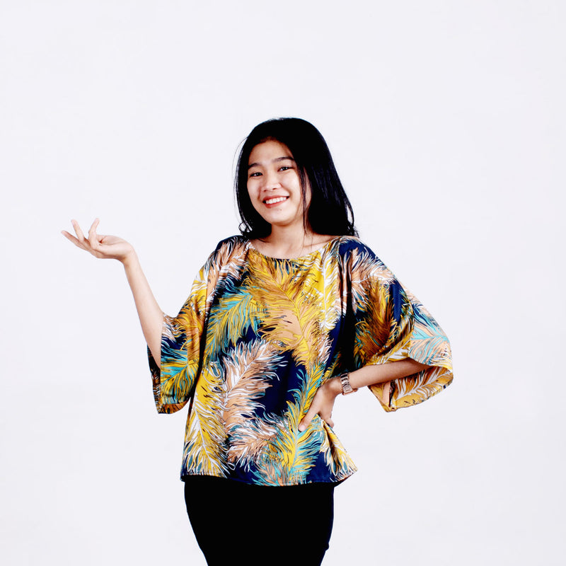 Blouse Motif Daun